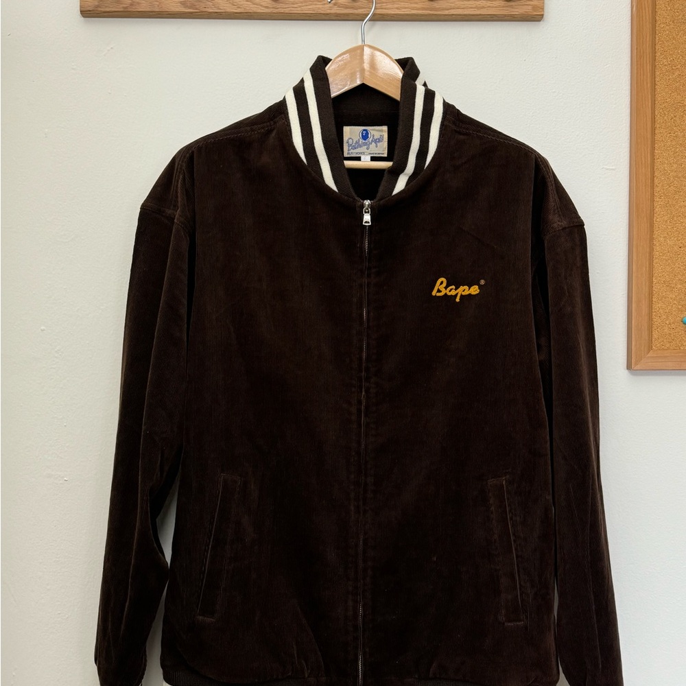 A Bathing Ape Bape Corduroy Jacket Brown
